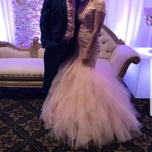 Mori Lee dress Pink Prom mermaid